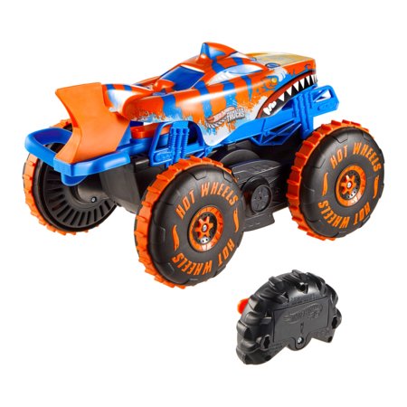 HOT WHEELS R/C 1:15 Monster Trucks mašīna tīģerhaizivs kāpējs, JFR39 