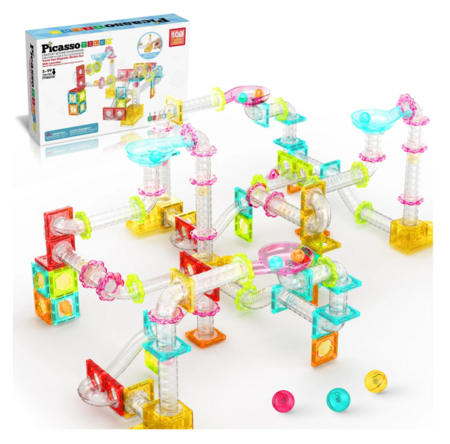 PICASSO TILES Magnētiskais konstruktors Marble Run 100 detaļas, PTMG100 