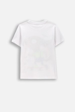 COCCODRILLO t-krekls ar īsam piedurknēm, balti, WC6143217VBB-001-122, 122 izmērs 