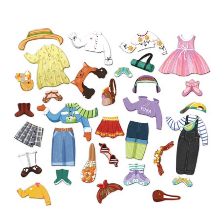 DODO magnētiskā spēle Saģērbt Modes meiteni, 200243 