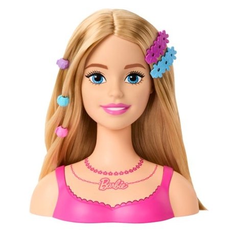 BARBIE lelle matu veidošanas galva gaišmate, HMD88 HMD88