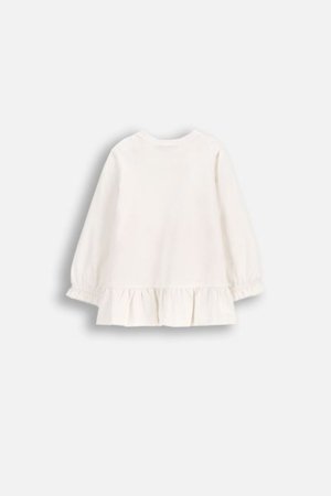 COCCODRILLO krekls ar garām piedurknēm NOSTALGIC MEADOW GIRL NEWBORN, krēmveida, WC5143103NGN-003-086, 86 cm 
