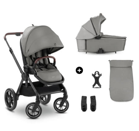 HAUCK universāls ratiņi COMFORT N CARE AIR SET, Dark grey, 165560 