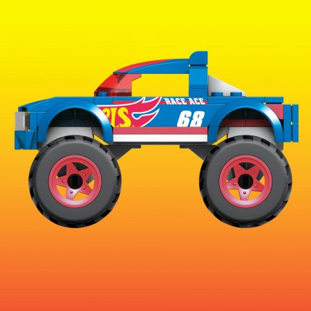 MEGA CONSTRUX HOT WHEELS monster truck sacensību mašīna, HDJ93 HDJ93