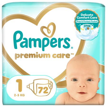 PAMPERS Autiņbiksītes Premium Care 1 izmērs, 72 gab, 81784163 