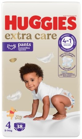 HUGGIES bikses, EXTRA CARE, 4.izmērs, 9-14kg, 38gab., 2659721 2659721