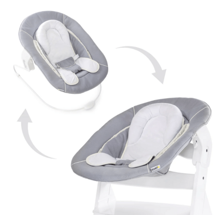 HAUCK šūpuļkrēsls 2in1 ALPHA BOUNCER, Stretch grey, 661970 