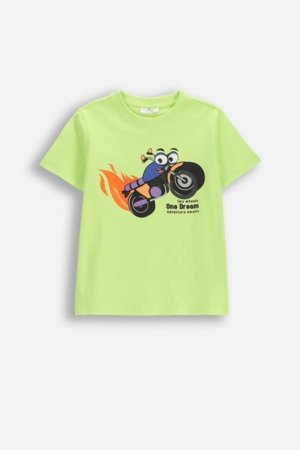 COCCODRILLO t-krekls ar īsam piedurknēm, zali, WC6143203HBK-030-104, 104 izmērs 