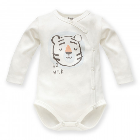 PINOKIO Bodi Wild Animals Ecru Grey 62 1-02-01-020000-050EN