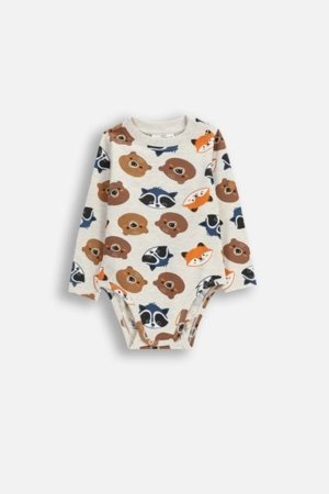 COCCODRILLO smilšu dzenītis FOREST FRIENDS BOY NEWBORN, pelēks, cm 