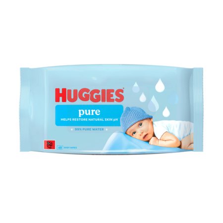 HUGGIES mitrās salvetes PURE PLASTIC FREE, 48 gab., 2434925 