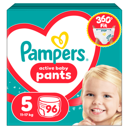 PAMPERS autiņbiksītes 5.izmērs., 96gab., 11kg-17kg, 81748924 81748924