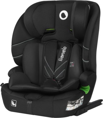 LIONELO autokrēsls LEVI FIX I-SIZE, Black carbon, 76-150 cm. 