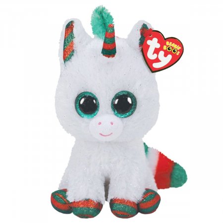 TY Beanie Boos ziemassvētku vienradzis Snowfall 15,5cm, TY36238 