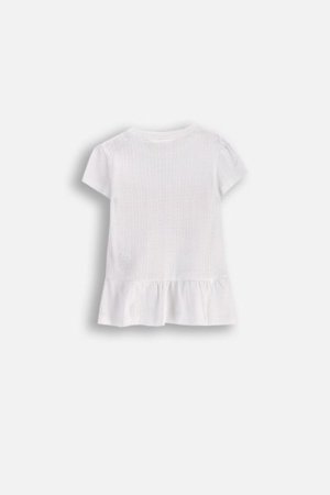 COCCODRILLO krekls ar īsām piedurknēm TROPICAL STORY GIRL NEWBORN, balta, WC5143201TGN-001-086, 86 cm 