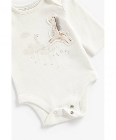 MOTHERCARE bodijs ar garām piedurknēm + bikses + lācītes , BB807 568173