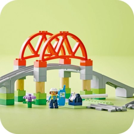 10426 LEGO® DUPLO® Town Vilcienu tilta un sliežu paplašinājuma maršruts 