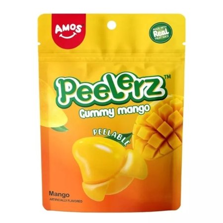 AMOS želejkonfektes PEELERZ PEELING MANGO, 65 g., MIX1523 
