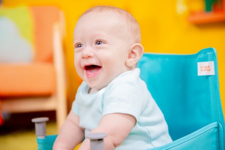 BRIGHT STARTS barošanas krēsls - būsteris POP 'N SIT, TEAL, 17200 