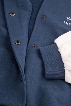 COCCODRILLO džemperis ar rāvējslēdzēju, tumši zils, WC6132201FGJ-015-146, 146 izmērs 