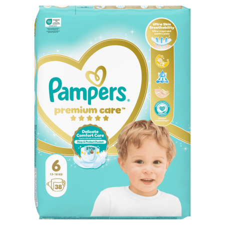 PAMPERS autiņbiksītes Premium Care 6 izmērs 13kg+ 38 gab. 81765779 