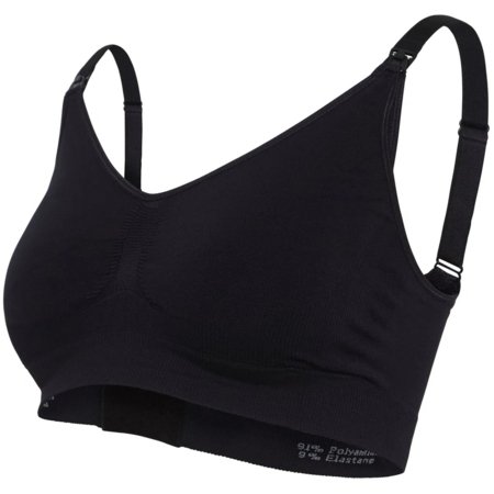 CARRIWELL bezšuvju barošanas krūšturis, 2 gab., S/M, black/honey, 308511 