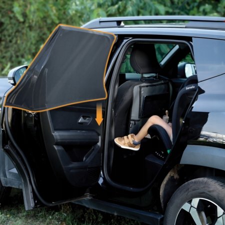 LIONELO saules aizsargs automašīnā, Black, LO-SUNBLOCKER 