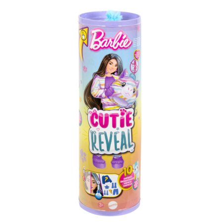 BARBIE Cutie Reveal lelle krāsu sapnis zebra, HRK39 