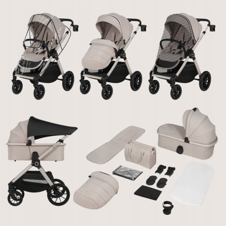 LIONELO universāls ratiņi LAYLA 3in1, Beige sand, LO-LAYLA 3IN1 