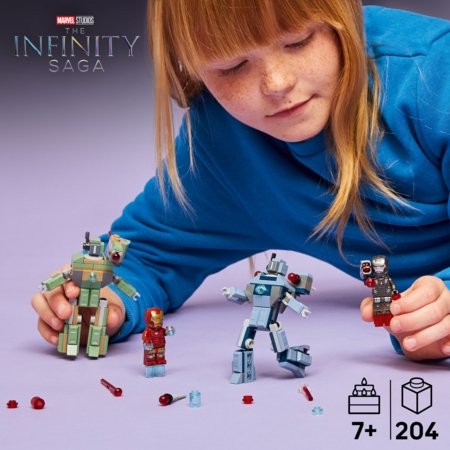 76320 LEGO® Super Heroes Marvel Dzelzs vīrs un Kara mašīna pret Hammer droniem 