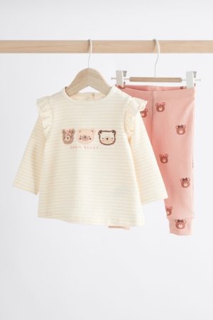 NEXT t-krekls ar garām piedurknēm + legini, Q95424 80-86 