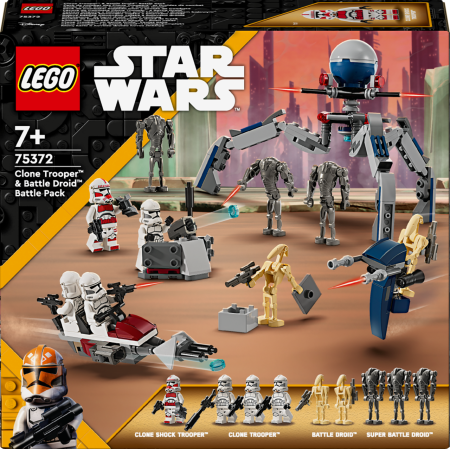 75372 LEGO® Star Wars ™ Clone Trooper™ Un Battle Droid™ Kaujas Paka 