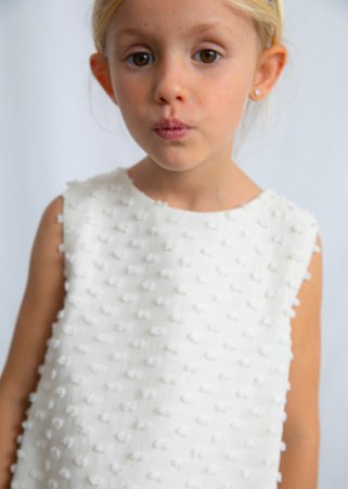 MAYORAL kleita bez piedurknēm, bone, 3.911-26, 140 cm 