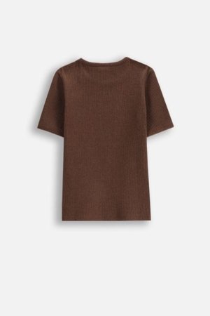 COCCODRILLO krekls ar īsām piedurknēm NOSTALGIC MEADOW GIRL JUNIOR, brūns, WC5143202NGJ-018-164, 164 cm 