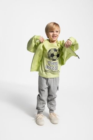COCCODRILLO krekls ar īsām piedurknēm MONOCHROME BOY KIDS, zaļš, WC5143204MBK-030-122, 122 cm 