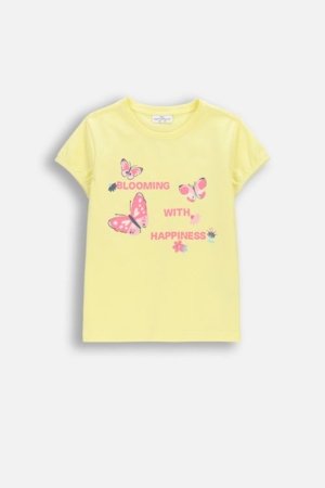 COCCODRILLO t-krekls ar īsam piedurknēm, dzelteni, WC6143201FGK-004-122 