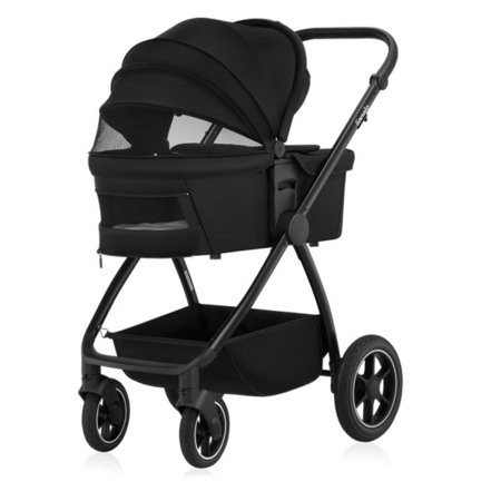 LIONELO universāls ratiņi MERIL 3in1, Black onyx 