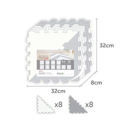 SUNTA trijstūru puzles paklājs Mix and Match, 1018B3-C 
