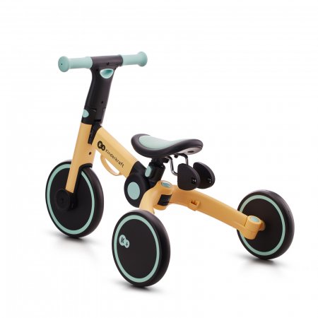 KINDERKRAFT trīsritenis 3in1 4Trike dzeltens, KR4TRI22BLU0000 KR4TRI22BLU0000