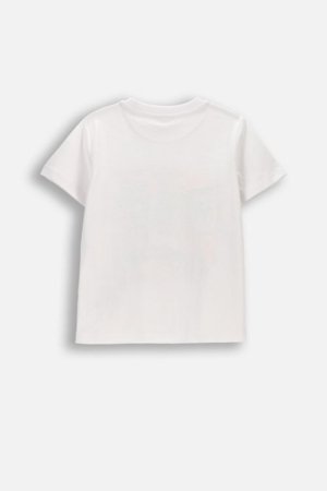 COCCODRILLO t-krekls ar īsam piedurknēm, balti, WC6143204HBK-001-092, 92 izmērs 