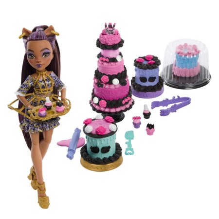 MONSTER HIGH baisi saldā dzimšanas diena – kūkas rotaļu komplekts, JBG78 