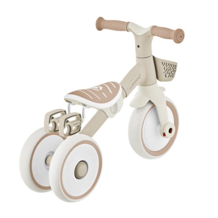 GLOBBER mācību trīsritenis Learning Trike 2in1 Plus, kokosriekstu, 737-466 