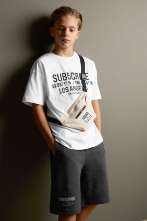 NEXT t-krekls ar īsām piedurknēm, šorti un rokassoma, AG3518 140 