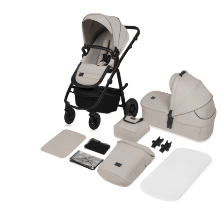 LIONELO universālie ratiņi AMBER PLUS 2in1, Beige sand, LO-AMBER PLUS 