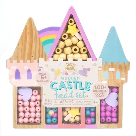 STORY MAGIC radošais komplekts Koka pils pērlītes, 205526 