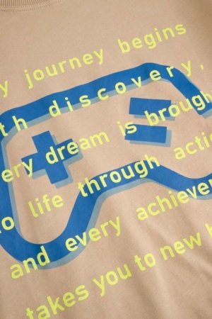 COCCODRILLO t-krekls ar īsam piedurknēm, smilšu krāsa, WC6143204NBJ-002-164, 164 cm 