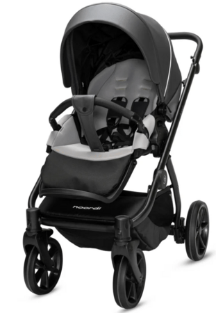 NOORDI universāls ratiņi FJORDI V2 Shadow Grey leather, 2in1, 1642819 