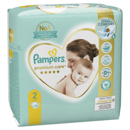 PAMPERS Premium Care 2.izmērs, 4-8 kg, 23 gab., 81765755 81765755