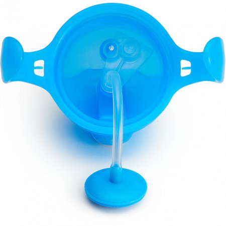 MUNCHKIN pudelīte ar salmiņu, 207ml, 6m+, blue, 90122 01225702