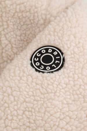 COCCODRILLO kažokādas mētelis OUTERWEAR GIRL JUNIOR, krēmveida, ZC5153102OGJ-003-164, 164 cm 